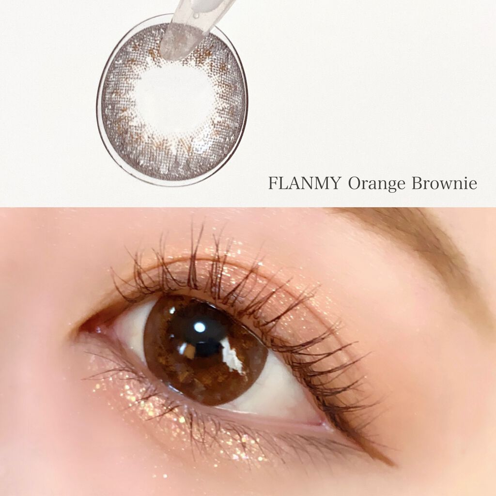 FLANMY 1day オレンジブラウニー/FLANMY/ワンデー（１DAY）カラコンを使ったクチコミ（2枚目）