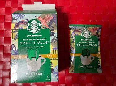 スターバックス スターバックス オリガミ® パーソナルドリップ® セットのクチコミ「スターバックス オリガミ® パーソナルドリップ® セット
グリーンを基調にしたデザインにパッ.....」（2枚目）