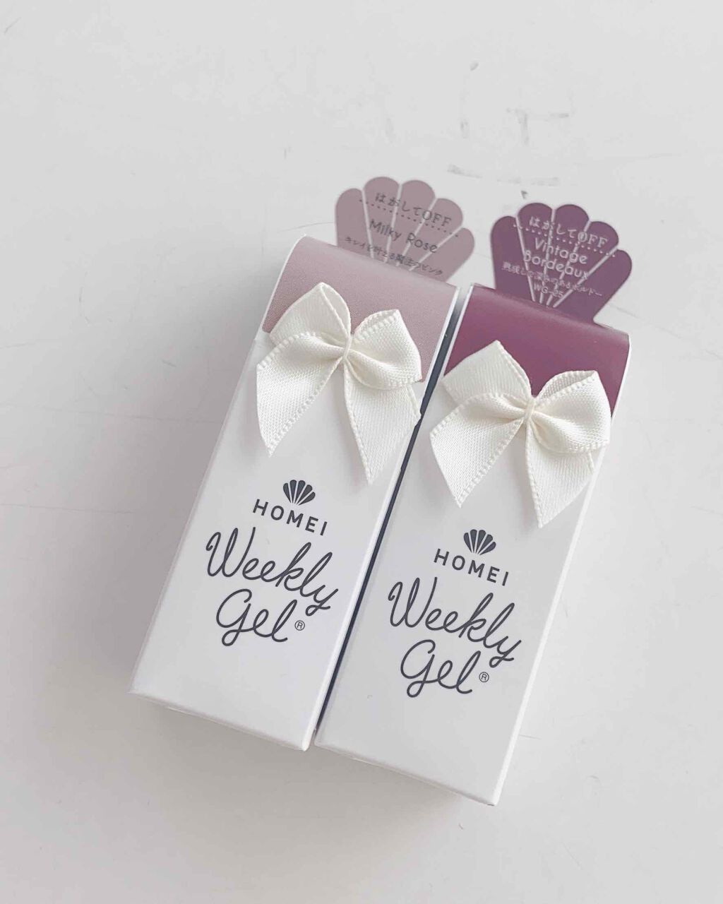 ウィークリージェル WG-25 Vintage Bordeaux/HOMEI/ジェルネイルを使ったクチコミ（2枚目）