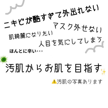 きちぽん on LIPS 「汚肌失礼しました。元々ニキビ肌だったのですが、自粛になった去年..」（1枚目）