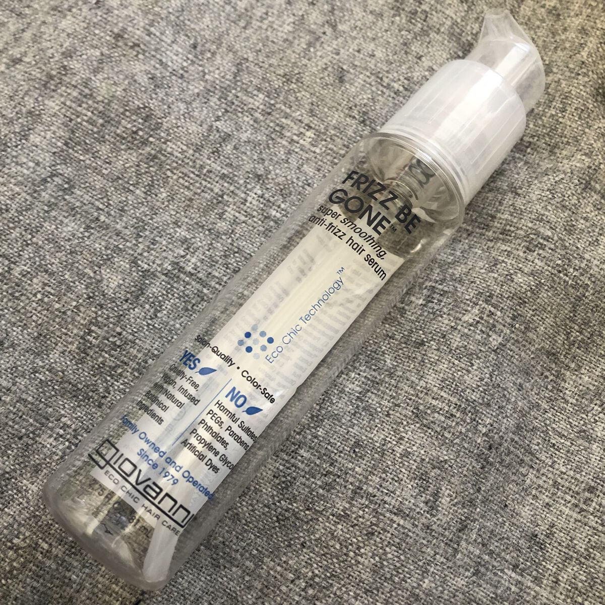 フリッズビーゴーン スムージング ヘアセラム/giovanni/ヘアオイルを使ったクチコミ（1枚目）