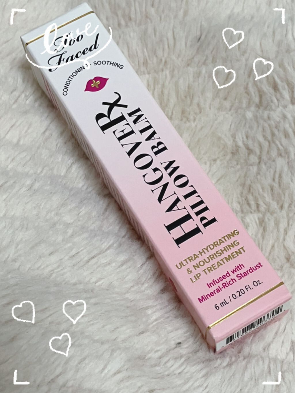 ～トゥー フェイスド ハングオーバー～ ピロー バーム リップ トリートメント/Too Faced/リップ美容液を使ったクチコミ（3枚目）