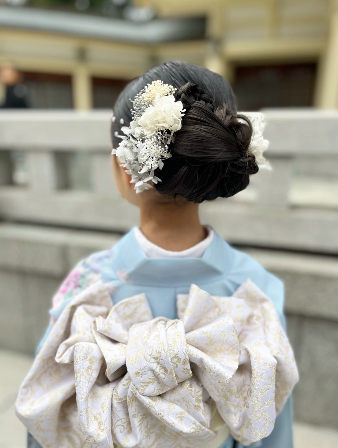 Yuki on LIPS 「昨日は七五三でした👘✨髪型はきっちりまとめたアレンジに😍パール..」(4枚目)