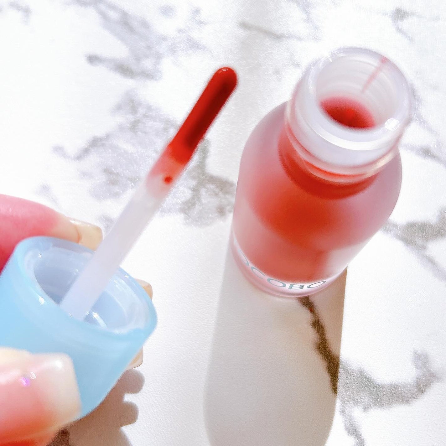 ジューシーベリープランピングリップオイル/TOCOBO/リップグロスを使ったクチコミ(3枚目)