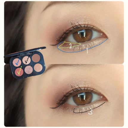 コネクト イン カラー アイシャドウ パレット × 6/M・A・C/アイシャドウパレットを使ったクチコミ(5枚目)