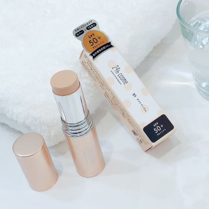 24 ミネラルモイストスティックファンデ/24h cosme/その他ファンデーションを使ったクチコミ(2枚目)