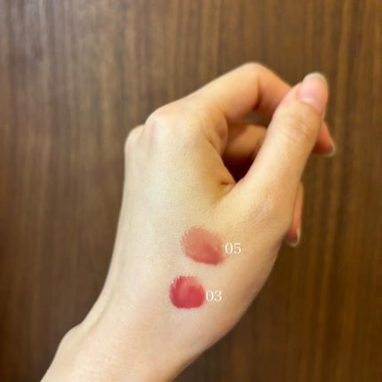 グラスティングカラーグロス/rom&nd/リップグロスを使ったクチコミ(4枚目)