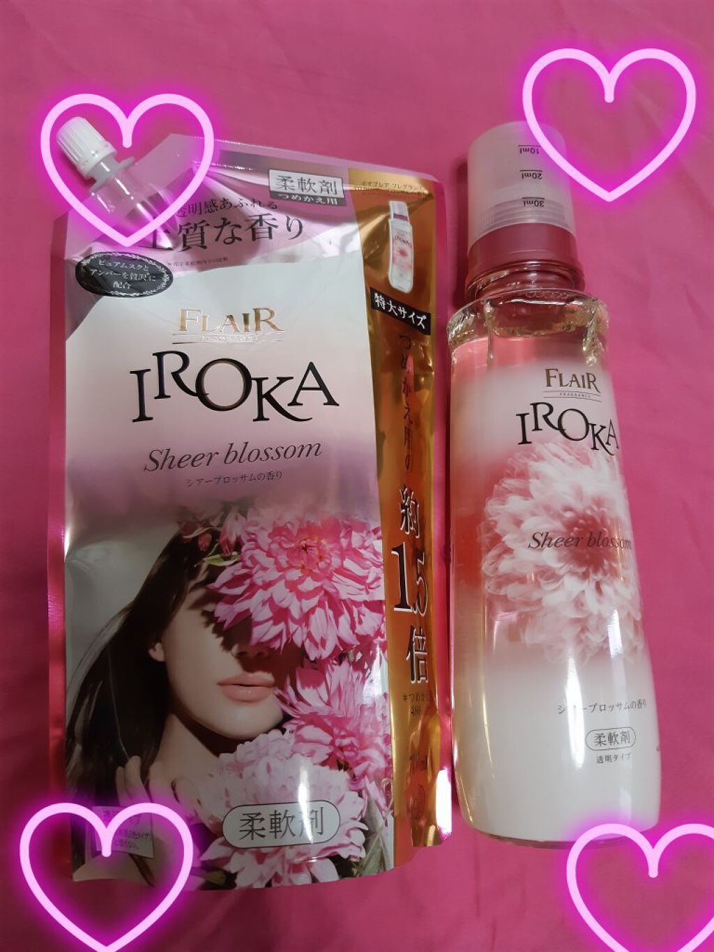 新品　イロカ　IROKA 柔軟剤　シアーブロッサムの香り　480ml つめかえ