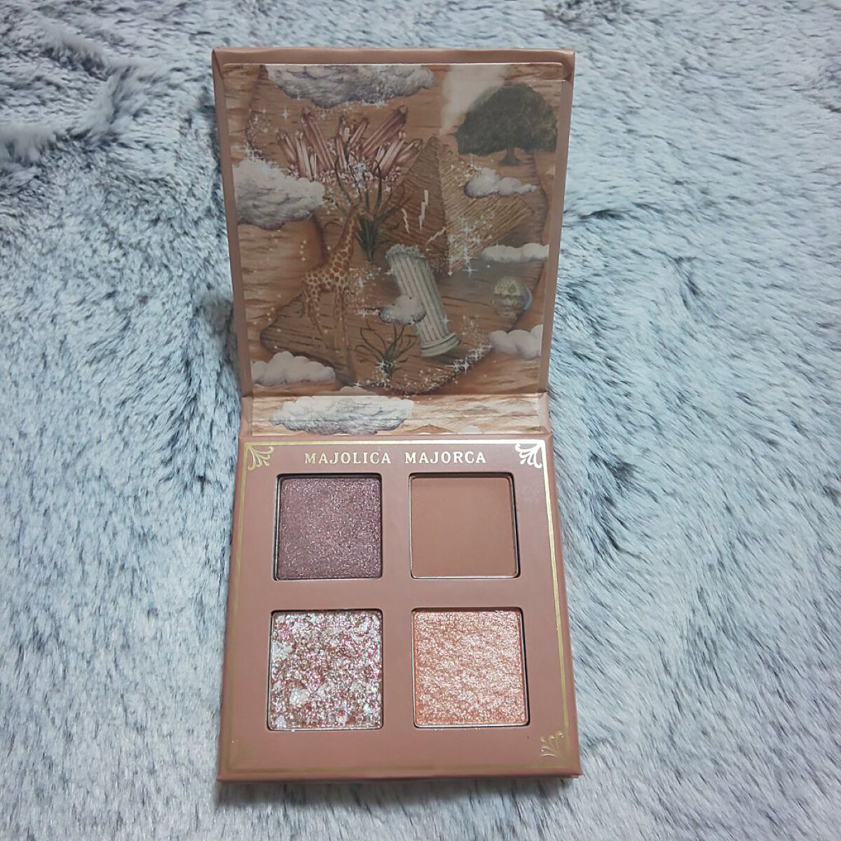 シャドーフラッシュ  BE703 ココアベージュ (稲妻スイッチ)/MAJOLICA MAJORCA/アイシャドウパレットを使ったクチコミ（2枚目）