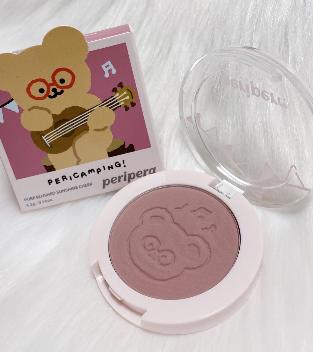 ピュア ブラッシュド サンシャイン チーク/PERIPERA/パウダーチークを使ったクチコミ(1枚目)