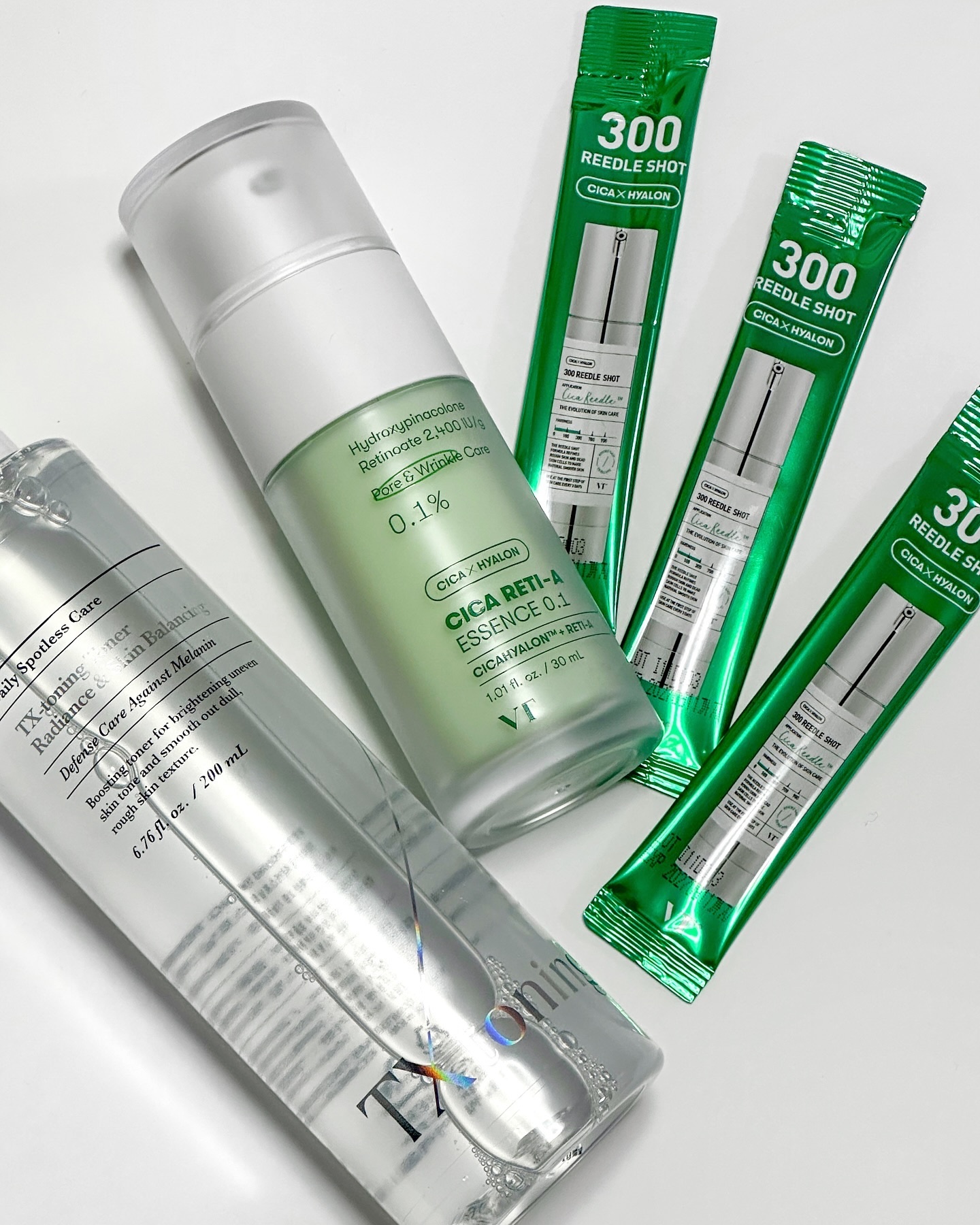 VTから新商品が続々💚

TXトーニングの化粧水はさっぱりとした使い心地でメンズにもおすすめ◎

シカだけじゃなくレチノールもいれたい私はシカレチAクリームも合わせ使いしています✍️

大人気のリードルショットもいろんなタイプが出ているの