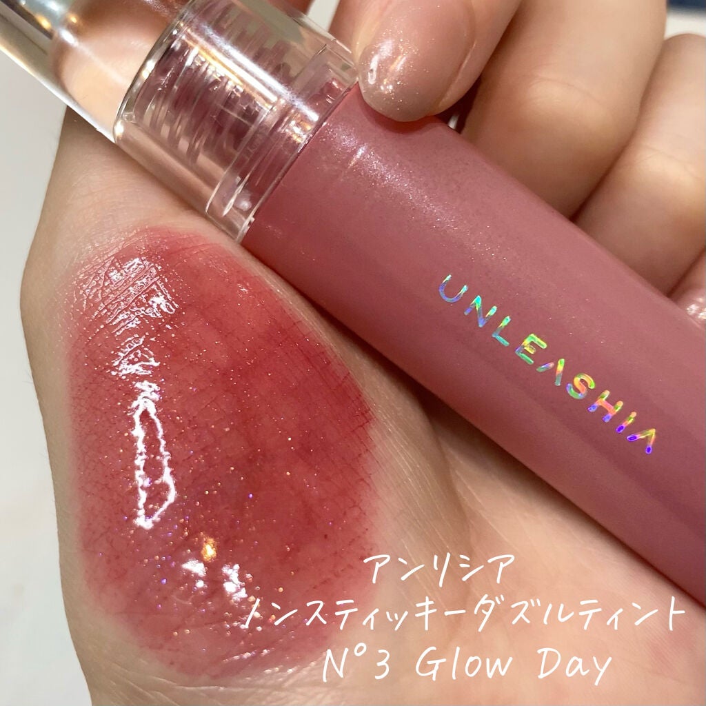 ノンスティッキーダズルティント/unleashia/リップティントを使ったクチコミ(2枚目)