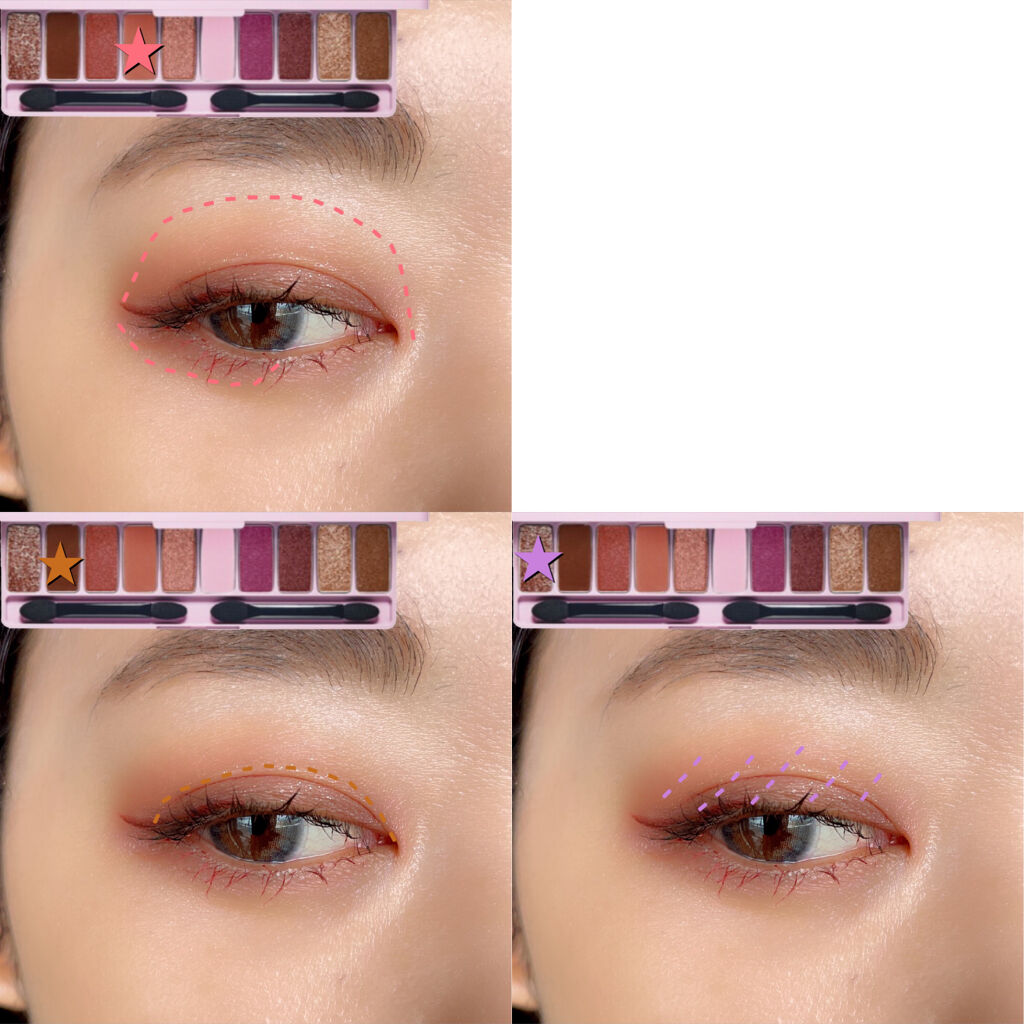 プレイカラー アイシャドウ/ETUDE/アイシャドウパレットを使ったクチコミ（2枚目）