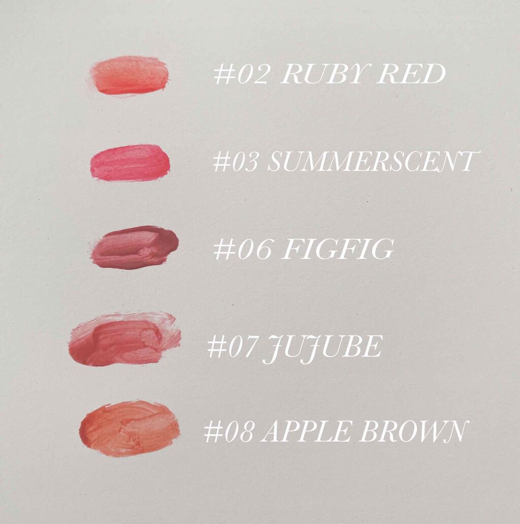 ジューシーラスティングティント/rom&nd/リップティントを使ったクチコミ(2枚目)