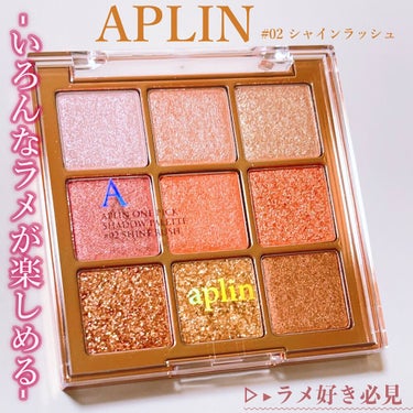 ワンピックアイシャドウパレット/APLIN/アイシャドウパレットを使ったクチコミ（1枚目）