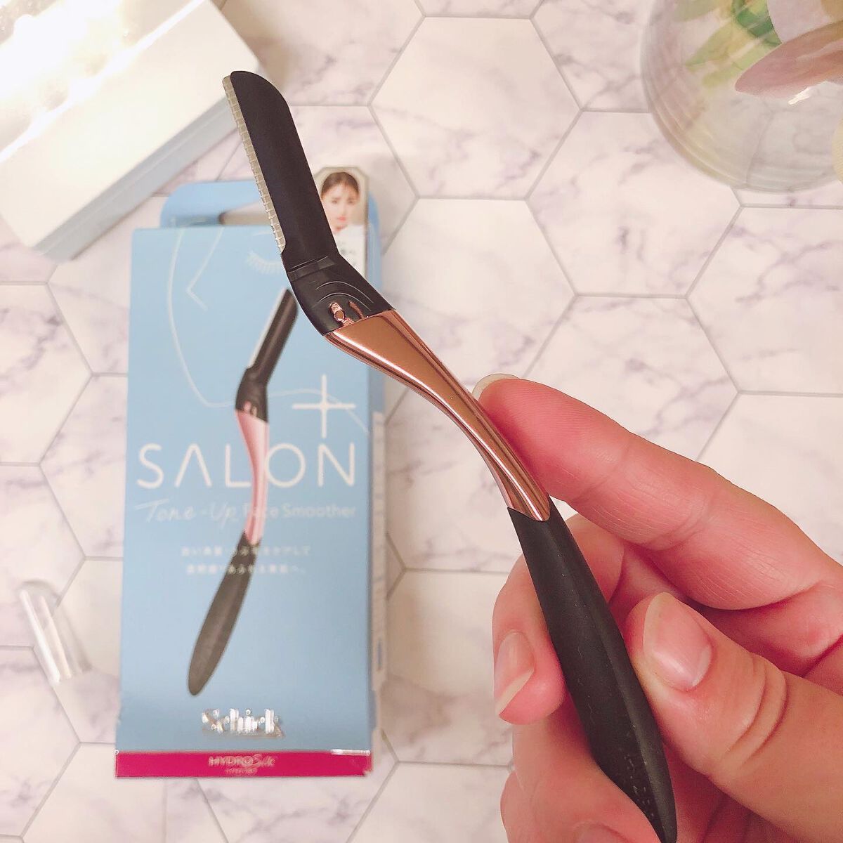 サロンプラス トーンアップ フェイススムーサー ホルダー（刃付き）/サロンプラス/シェーバーを使ったクチコミ（3枚目）