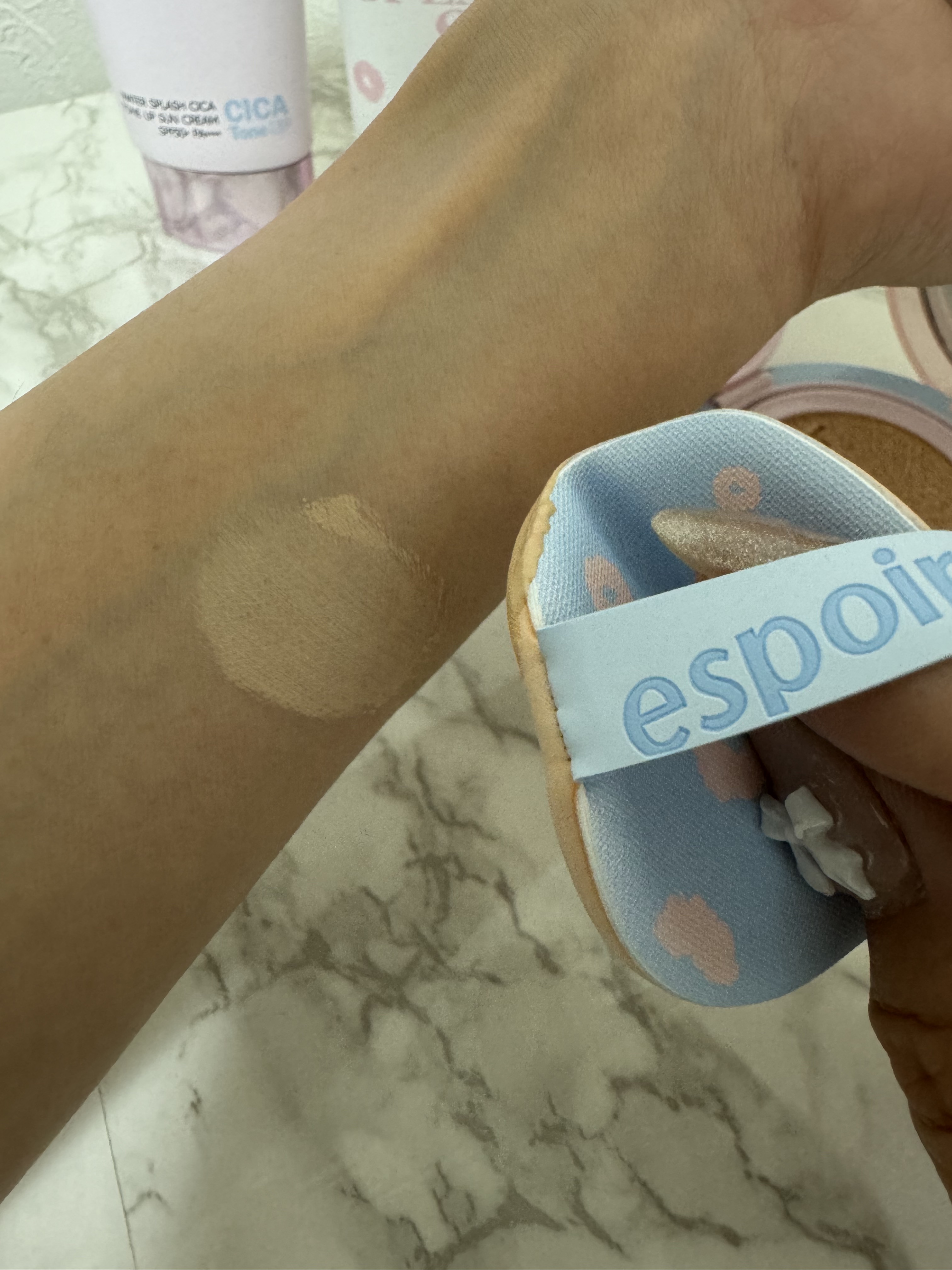 ウォータースプラッシュサンクリーム セラミド/espoir/日焼け止めクリームを使ったクチコミ（3枚目）