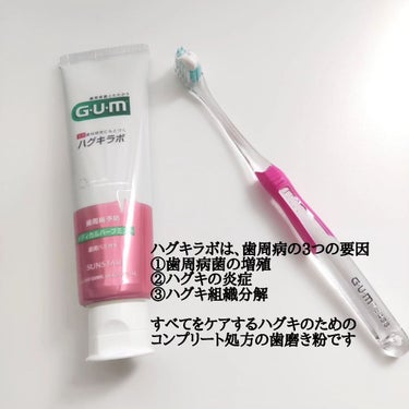 GUM ガム・ハグキラボ デンタルペーストのクチコミ「【PR】

【 ガム・ハグキラボ デンタルペースト 】

サンスター株式会社

・85g／93.....」（2枚目）