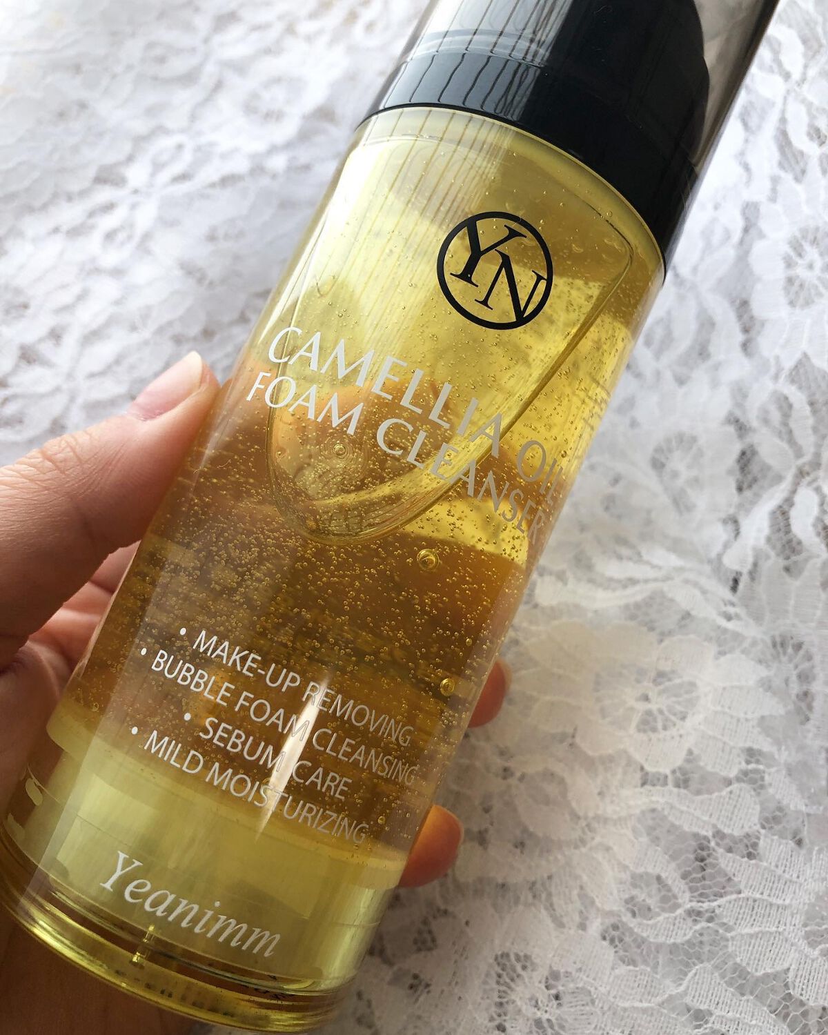 カメリアオイルフォームクレンザー/YEANIMM/オイルクレンジングを使ったクチコミ(6枚目)