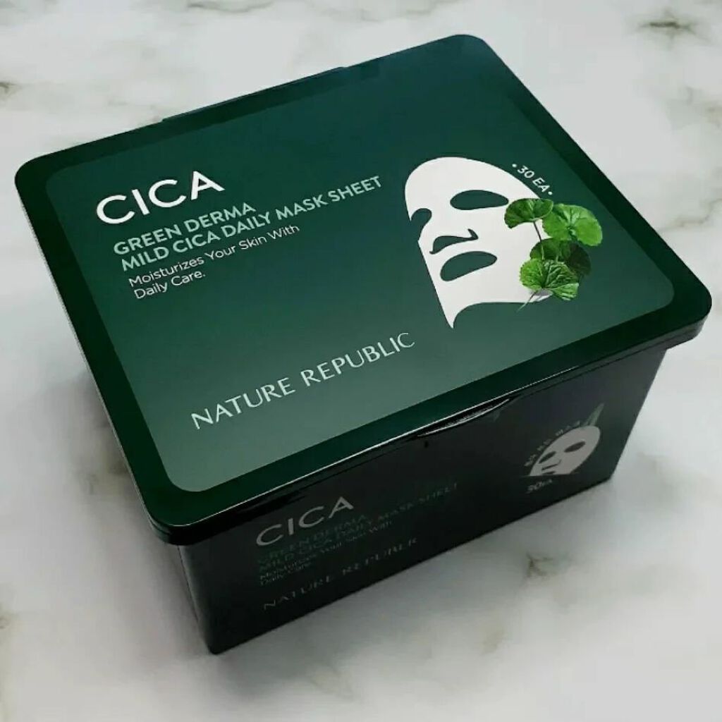 グリーンダーマCICA デイリーシートマスク/ネイチャーリパブリック/シートマスク・パックを使ったクチコミ（1枚目）