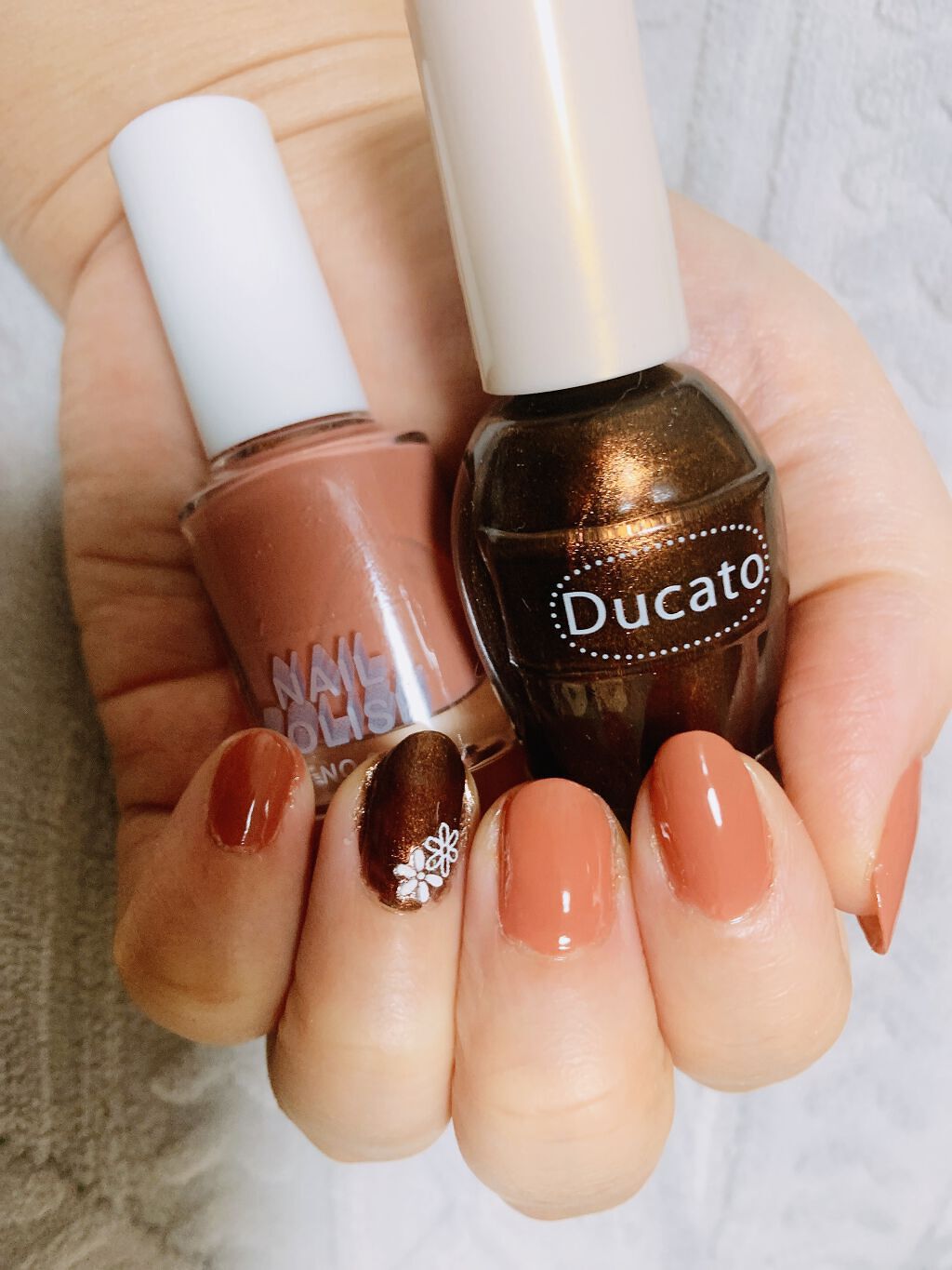ナチュラルネイルカラーN 143 コーヒー タイム/デュカート/マニキュアを使ったクチコミ（1枚目）