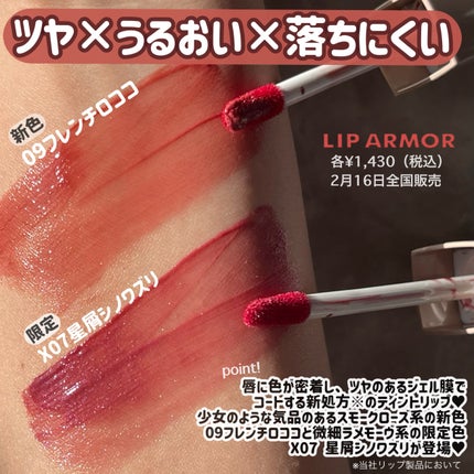 リップアーマー 09 フレンチロココ/KiSS/口紅を使ったクチコミ(2枚目)