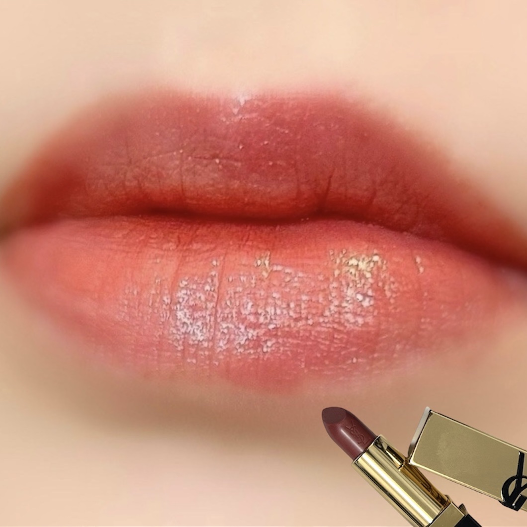 ルージュ ピュールクチュール N8/YVES SAINT LAURENT BEAUTE/口紅を使ったクチコミ（3枚目）