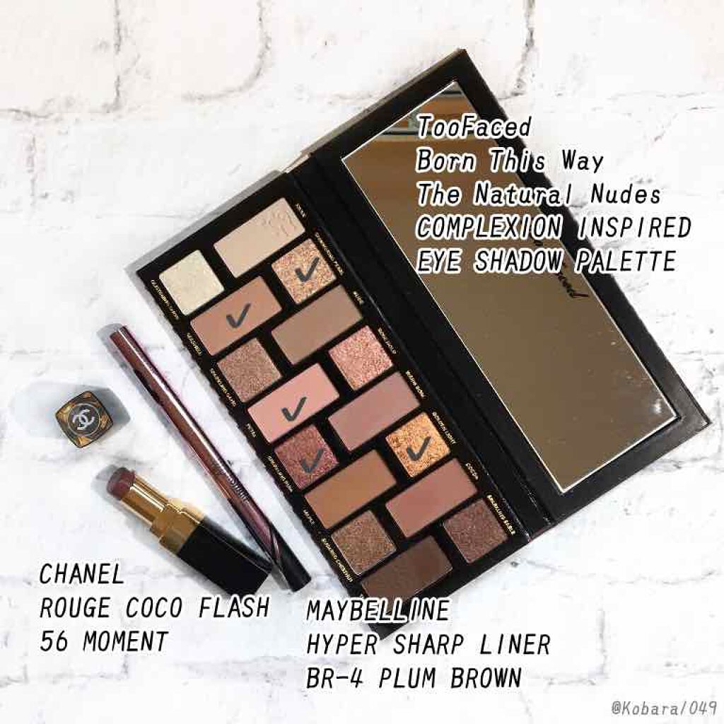 ボーン ディス ウェイ ザ ナチュラル ヌード アイシャドウ パレット/Too Faced/アイシャドウパレットを使ったクチコミ（3枚目）