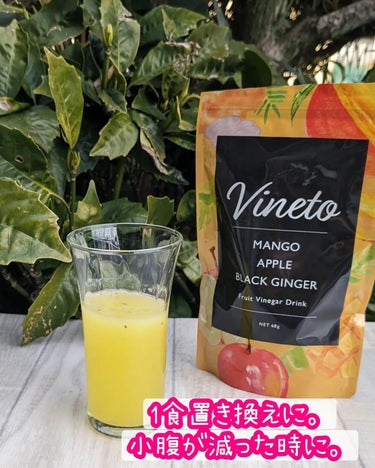 Vineto フルーツビネガーダイエットのクチコミ「最近、食べ過ぎた時によく利用しているVineto。
ヨーグルトにかけて食べたり、1食置き換えに.....」（3枚目）