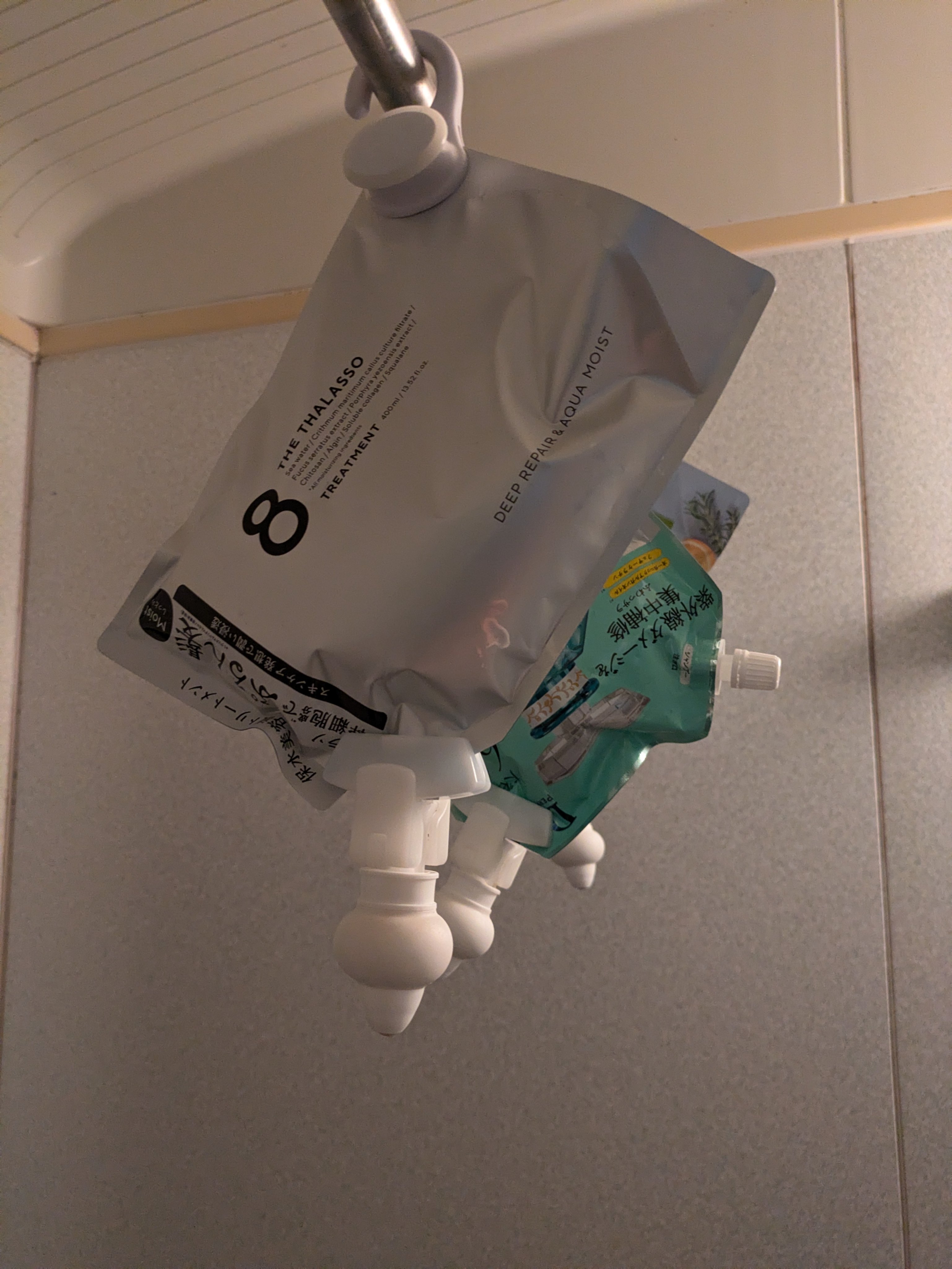 [旧商品]クレンジングリペア＆モイスト 美容液シャンプー／ディープリペア＆アクアモイスト 美容液トリートメント/エイトザタラソ/市販シャンプーを使ったクチコミ（3枚目）