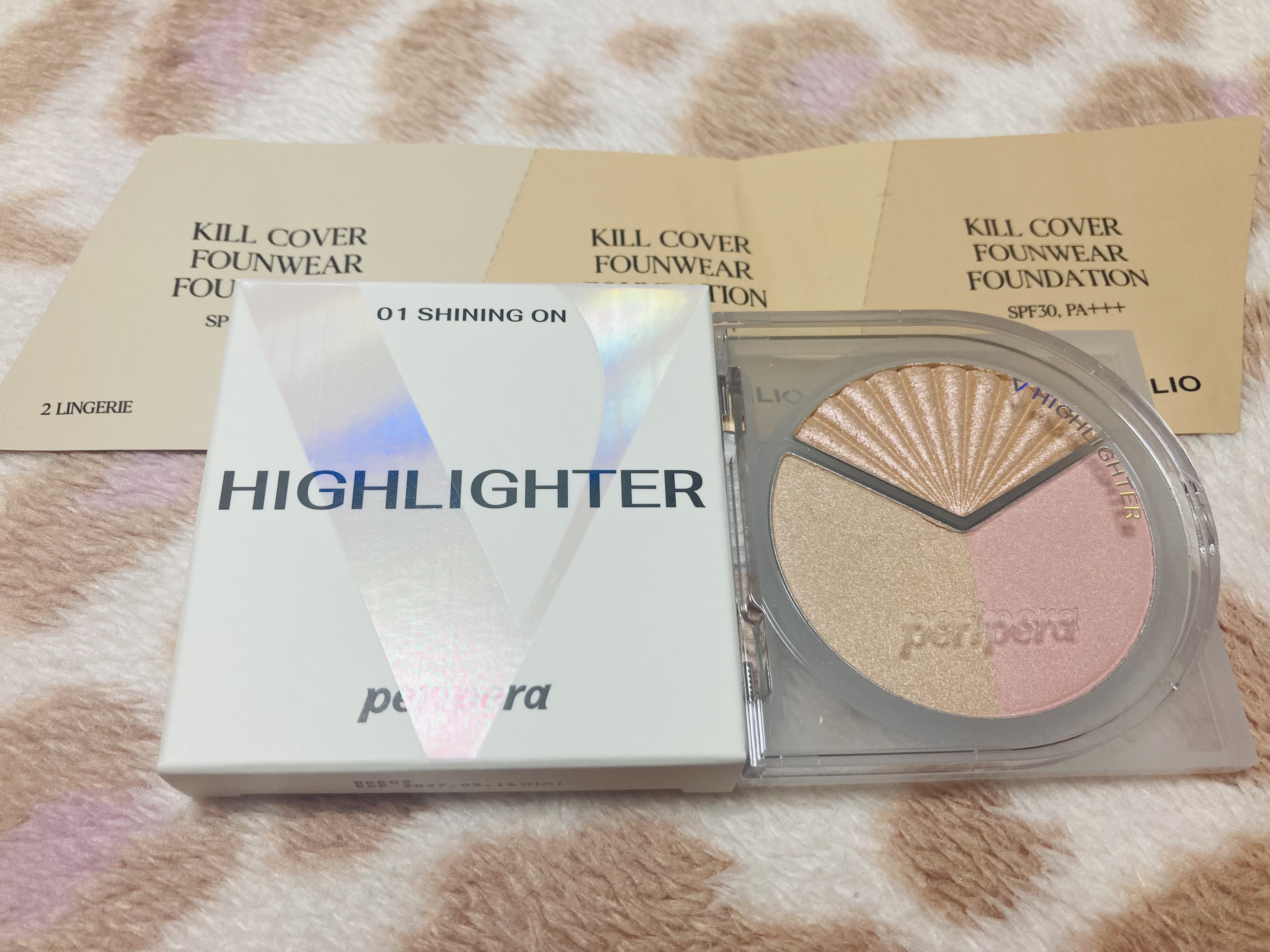 ブイ ハイライター 01 SHINING ON/PERIPERA/ハイライト・シェーディングを使ったクチコミ（1枚目）