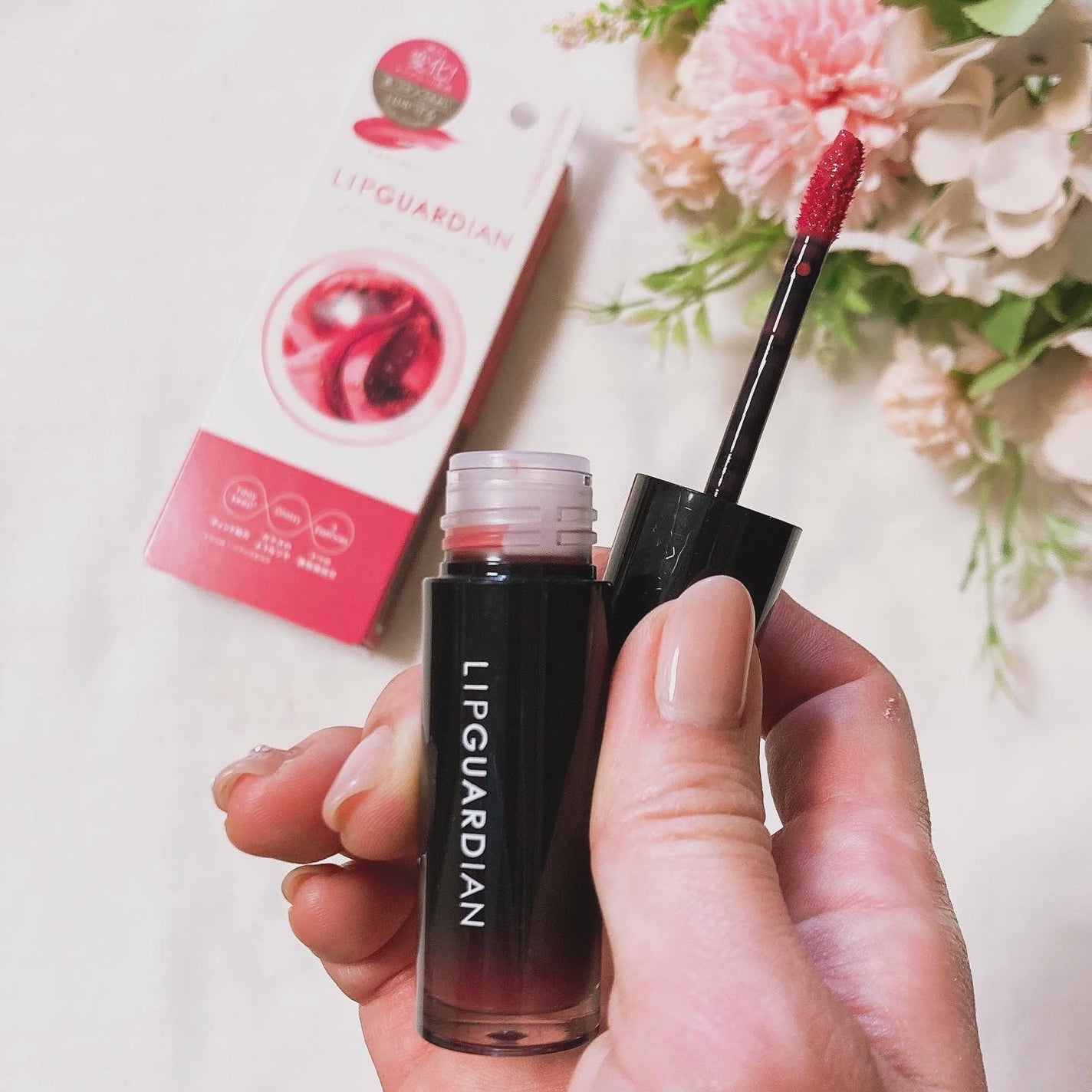グロウラッピングティント/LIPGUARDIAN/リップティントを使ったクチコミ(3枚目)