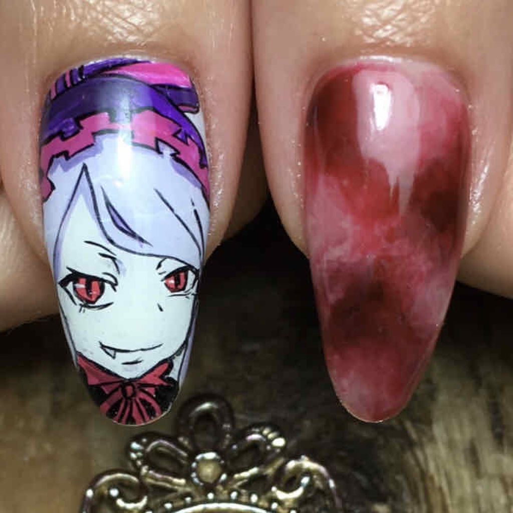 #ジェルネイル,#痛ネイル,#たちつてと_アニメ痛ネイルのネイルデザイン