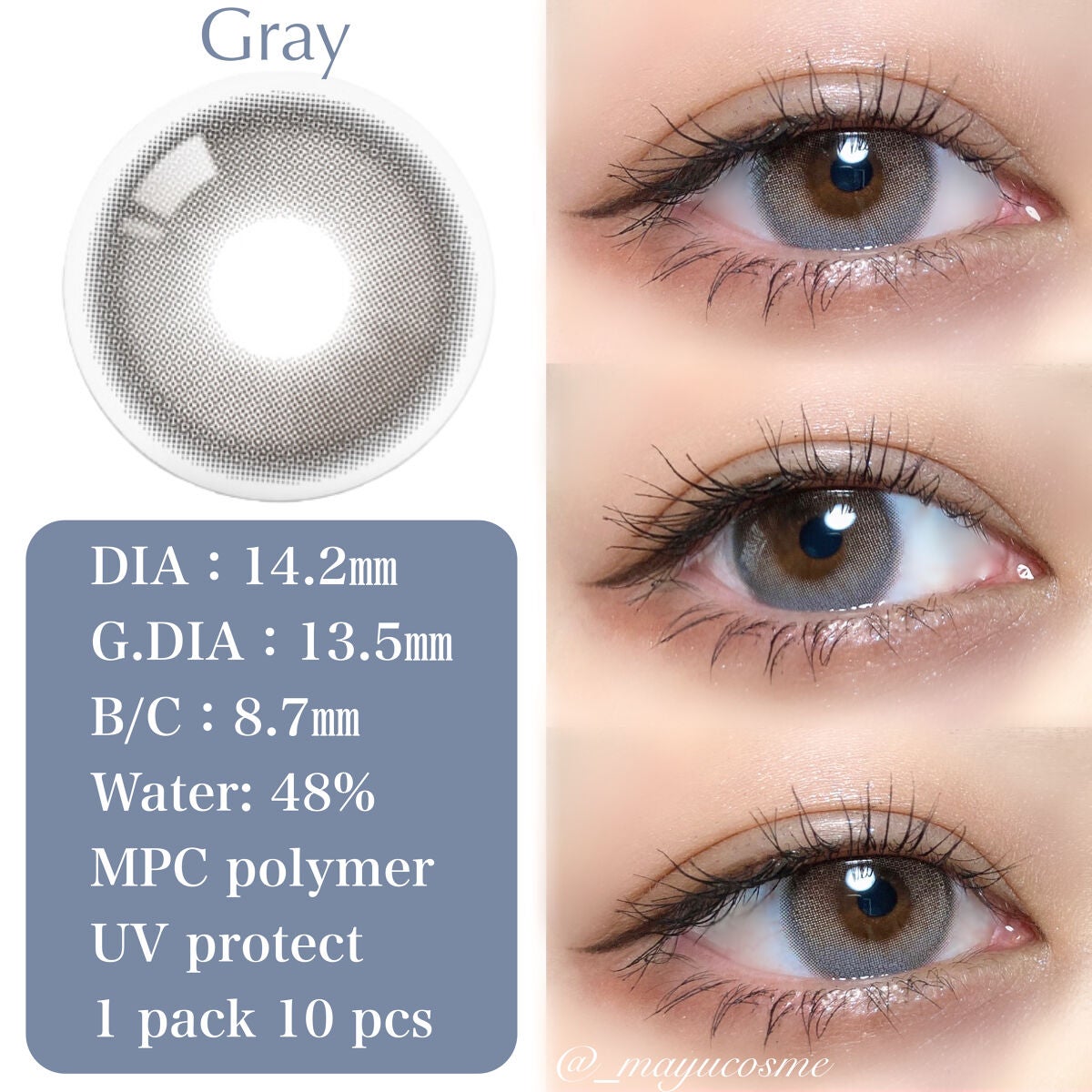 デームードワンデー(DAYMOOD 1day)/OLOLA/ワンデー(1DAY)カラコンを使ったクチコミ(3枚目)