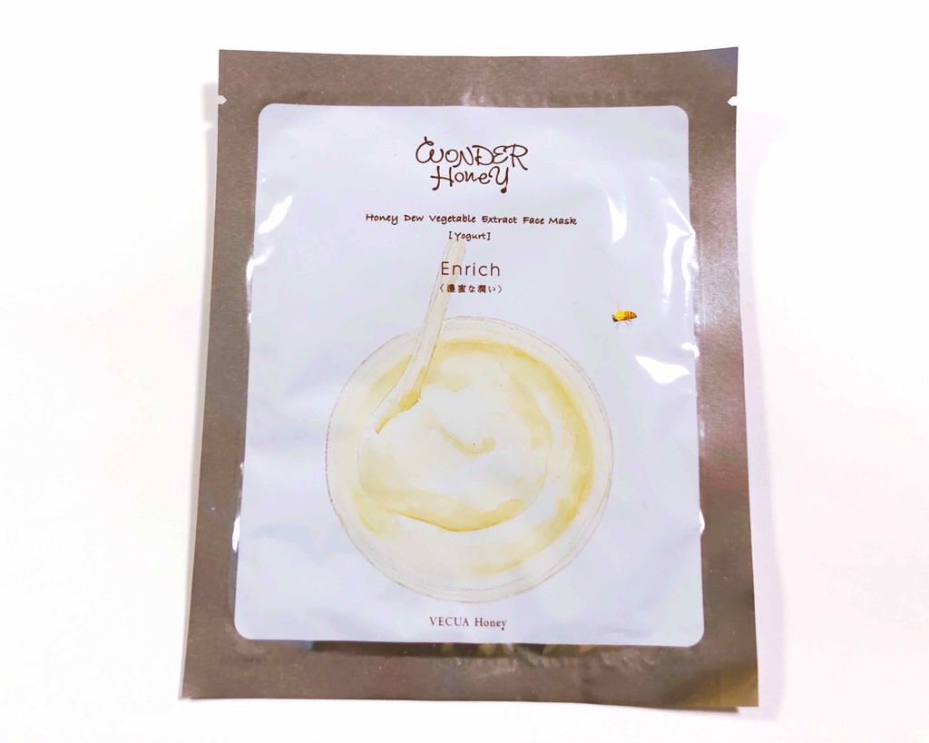 ワンダーハニー ベジマスクs ヨーグルト/VECUA Honey/シートマスク・パックを使ったクチコミ(1枚目)