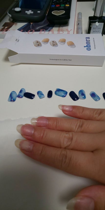 セミキュアジェルネイル(ハンド)/ohora/ネイルシールを使ったクチコミ(3枚目)