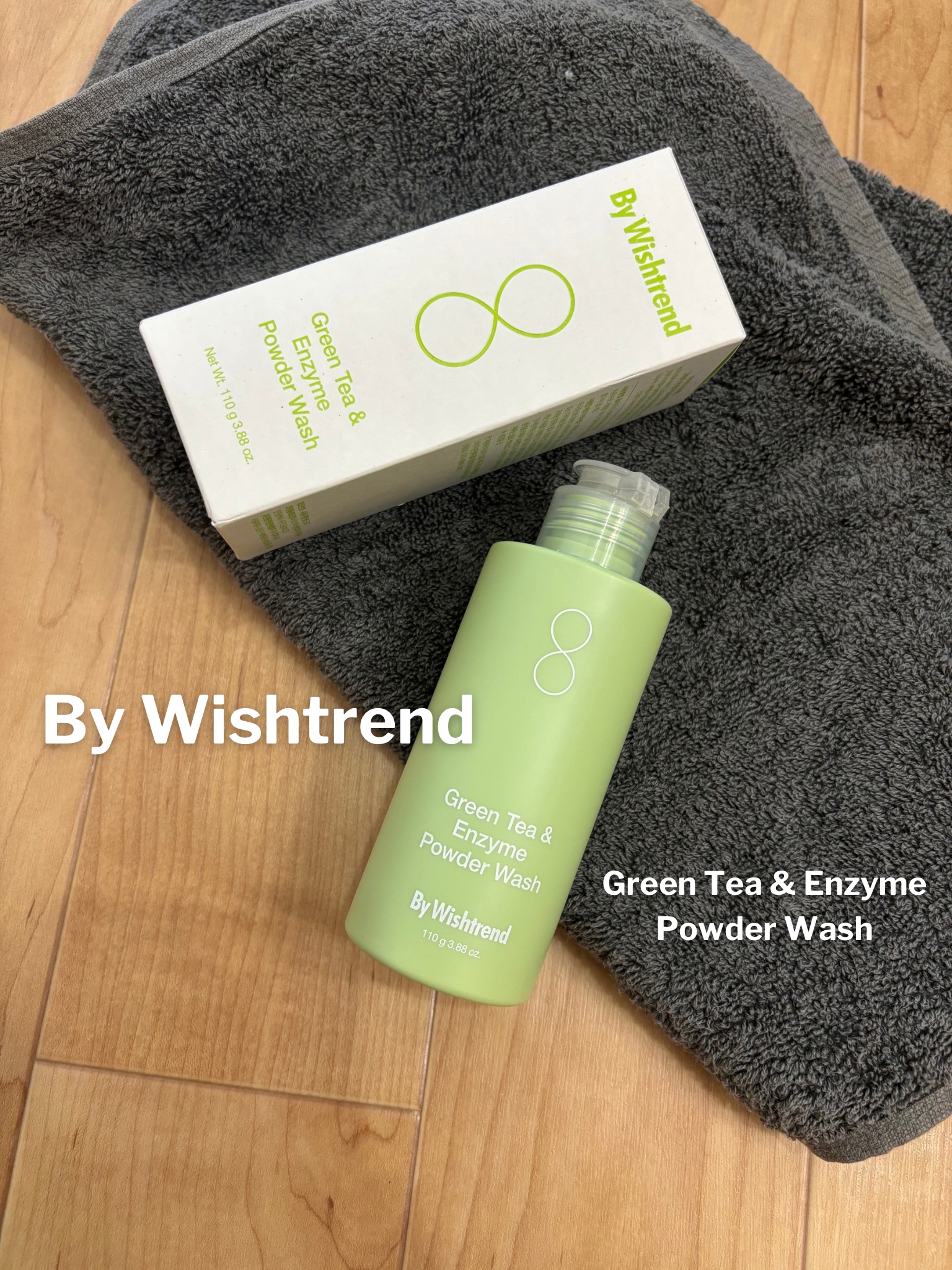 グリーンティー&エンザイムパウダーウォッシュ/By Wishtrend/洗顔パウダーを使ったクチコミ（2枚目）