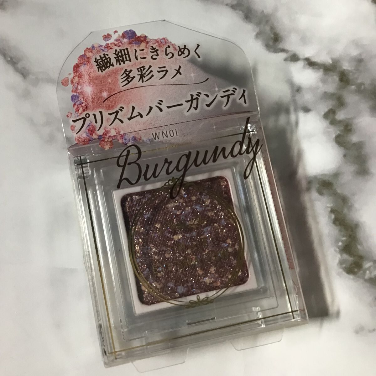 パラドゥ シングルアイシャドウ	 WN01 プリズムバーガンディ/パラドゥ/単色アイシャドウを使ったクチコミ（1枚目）