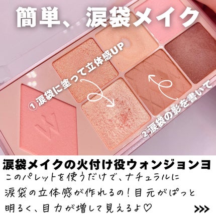 ウォンジョンヨ W デイリームードアップパレット /Wonjungyo/アイシャドウパレットを使ったクチコミ(5枚目)