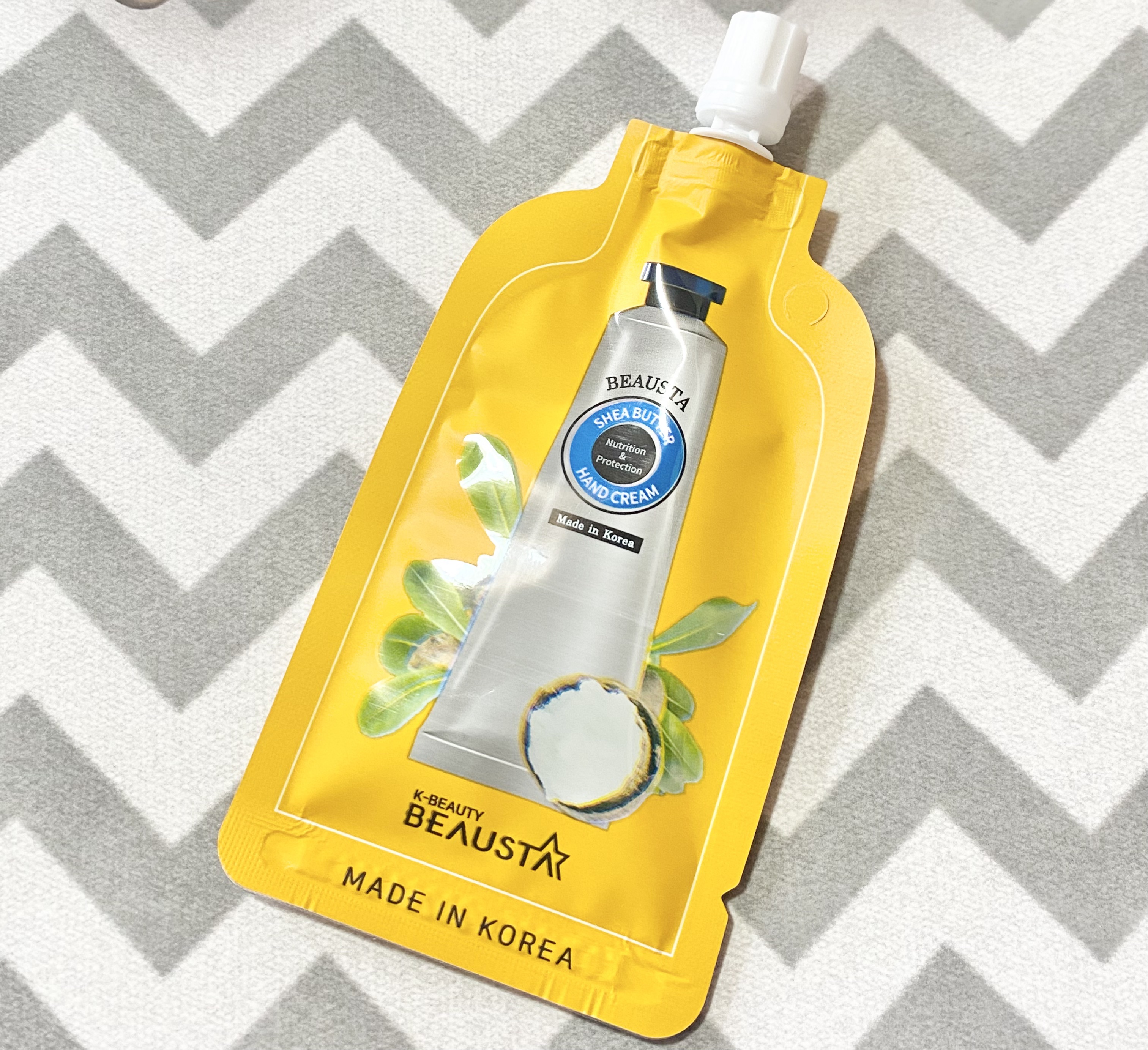 シアバターハンドクリーム/BEAUSTA/ハンドクリームを使ったクチコミ（1枚目）