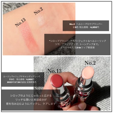 ルージュ ヴォリュプテ キャンディグレーズ /YVES SAINT LAURENT BEAUTE/口紅を使ったクチコミ（2枚目）