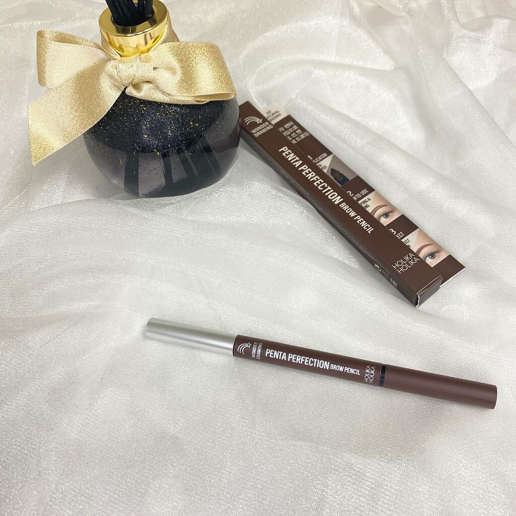 Wonder Drawing Penta Perfection Brow Pencil/HOLIKA HOLIKA/アイブロウペンシルを使ったクチコミ(6枚目)