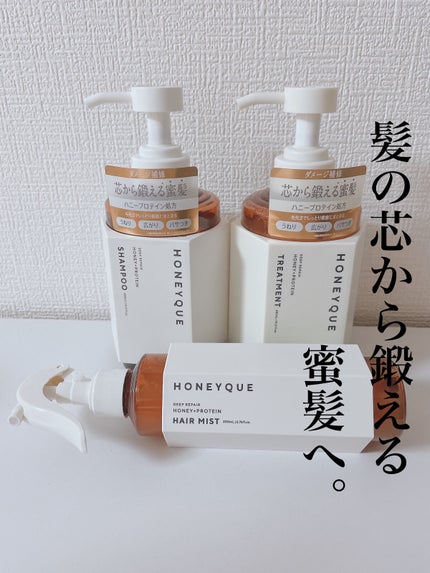 ディープリペア シャンプー モイスト/ヘアトリートメント モイスト/ハニーク/市販シャンプーを使ったクチコミ(1枚目)