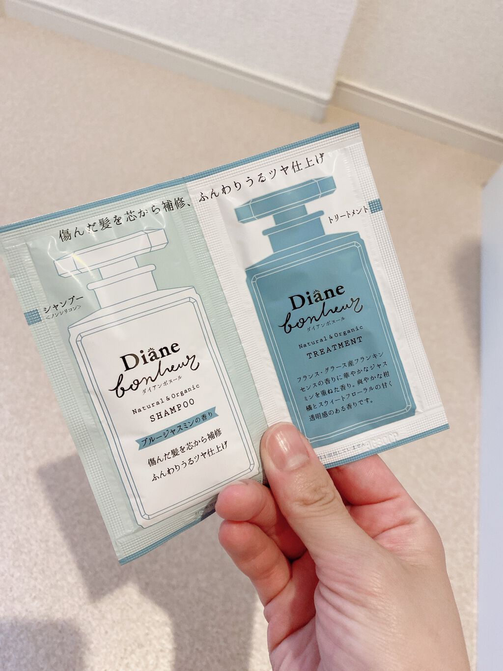 ブルージャスミンの香り/シャンプー＆トリートメント 40ml×2/ダイアン/市販シャンプーを使ったクチコミ（1枚目）