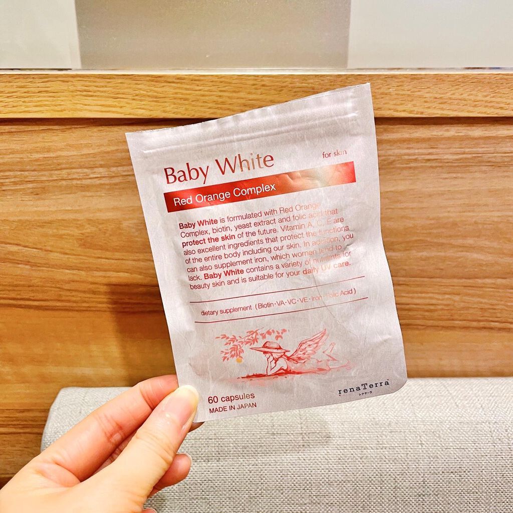 Baby White 60粒/renaTerra/美容サプリメントを使ったクチコミ（1枚目）