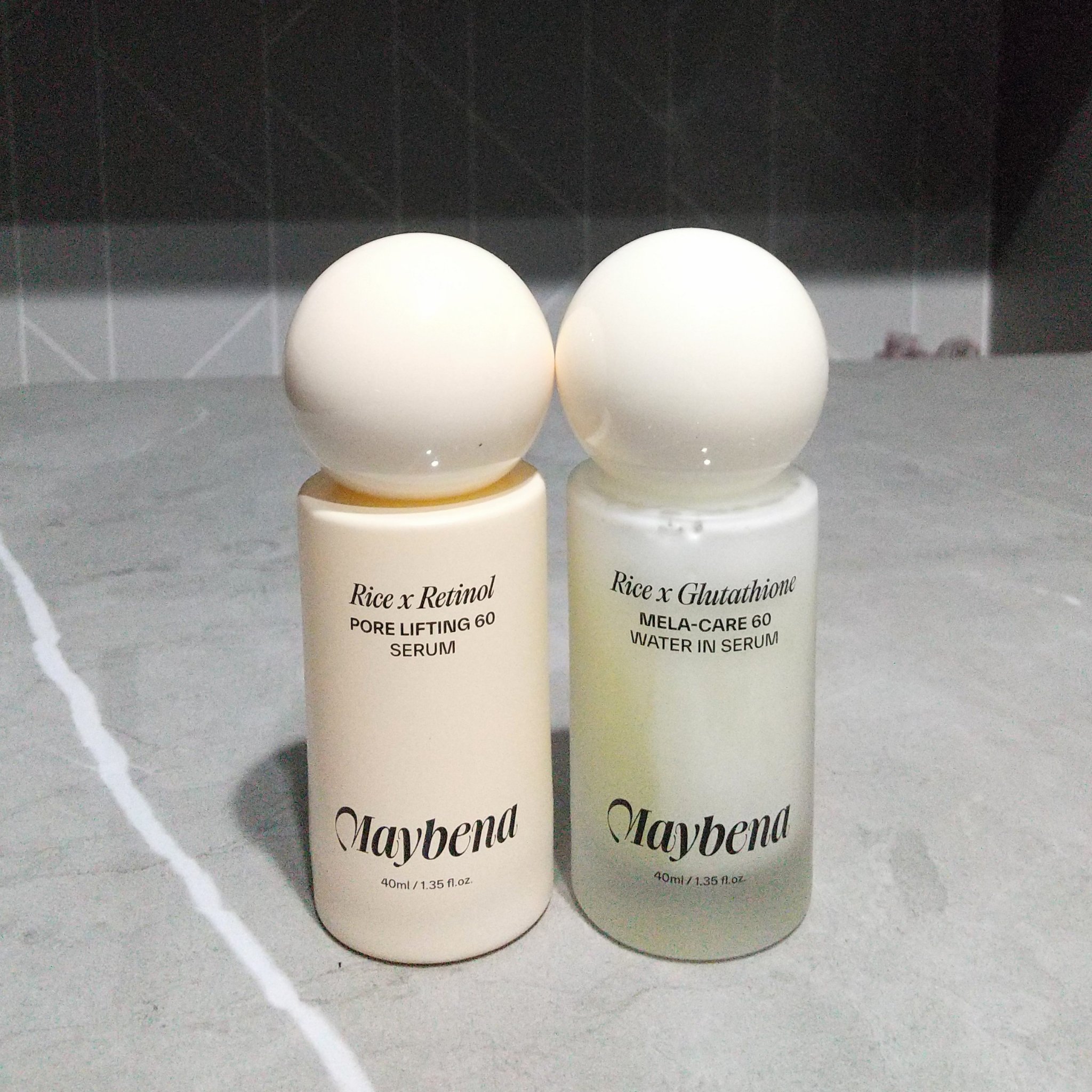 ライスX グルタチオン メラケアー60 ウォーターインセラム/MAYBENA/美容液を使ったクチコミ（2枚目）