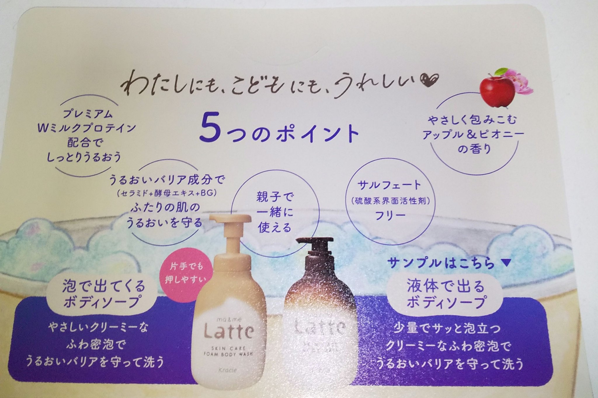 マー&ミー　ボディソープ/マー＆ミー　ラッテ/ボディソープを使ったクチコミ（2枚目）