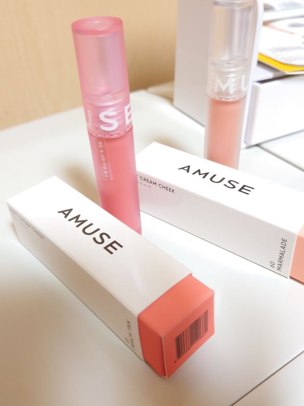 ソフトクリームチーク/AMUSE/リキッドチークを使ったクチコミ（1枚目）