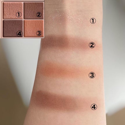 シルキースフレアイズ(マットタイプ)/キャンメイク/アイシャドウパレットを使ったクチコミ(2枚目)