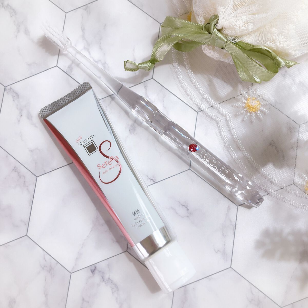 アパガードクリスタル歯ブラシ/アパガード/歯ブラシを使ったクチコミ（1枚目）